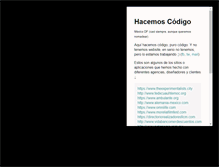 Tablet Screenshot of hacemoscodigo.com
